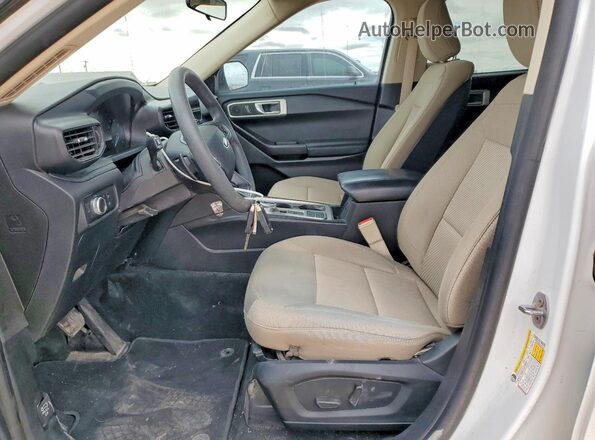 1FMSK7BH6LGC67357 2020 FORD EXPLORER White Widok wnętrza z przodu