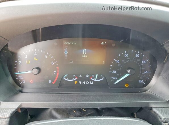 1FMSK7BH6LGC67357 2020 FORD EXPLORER White Widok zestawu wskaźników