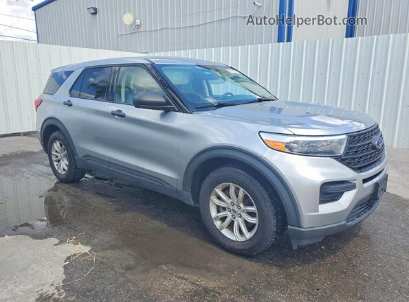 1FMSK7BHXMGC06725 2021 FORD EXPLORER Серебряный Передняя правая четверть