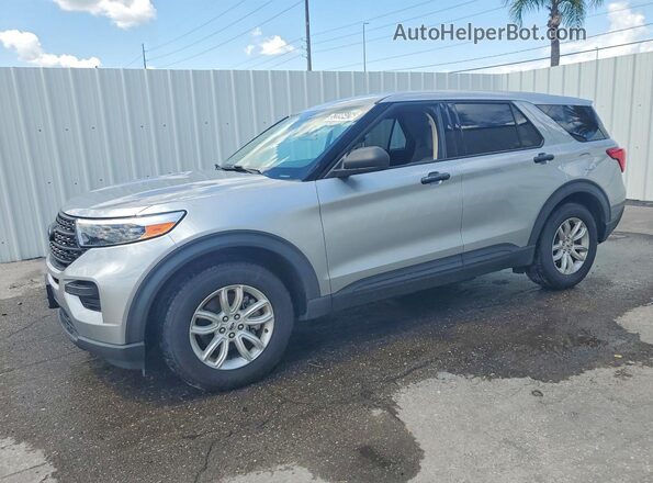 1FMSK7BHXMGC06725 2021 FORD EXPLORER Серебряный Передняя левая четверть