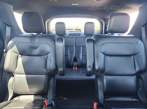 1FMSK7DH0LGA88230 2020 FORD EXPLORER Black Vista de los asientos traseros
