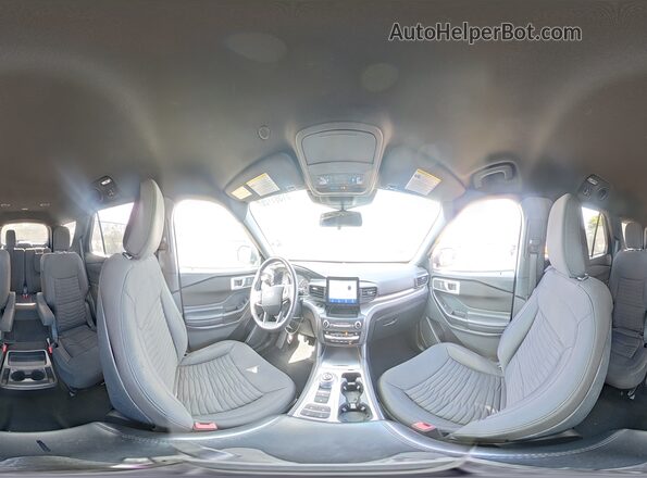 1FMSK7DH0LGC30544 2020 FORD EXPLORER Black Панорамний вид салону 360°