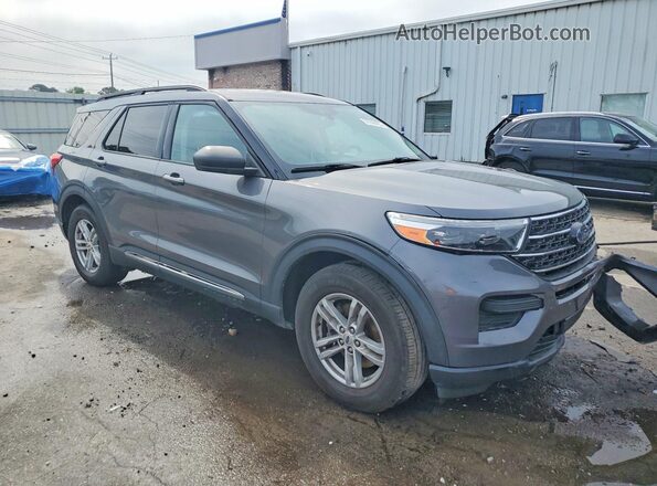 1FMSK7DH1MGA87203 2021 FORD EXPLORER Серый Передняя правая четверть