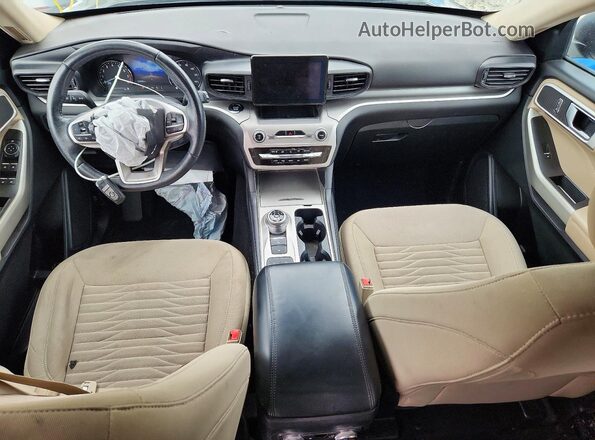 1FMSK7DH1MGA87203 2021 FORD EXPLORER Серый Вид панели приборов