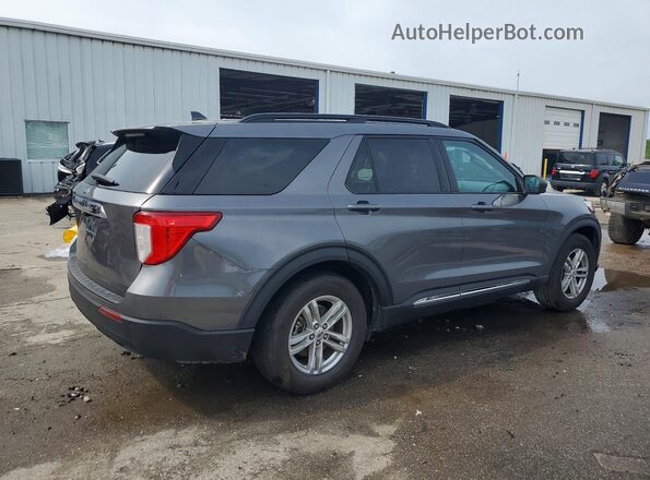 1FMSK7DH1MGA87203 2021 FORD EXPLORER Серый Задняя правая четверть