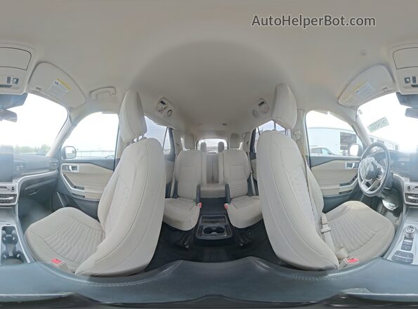 1FMSK7DH1MGA87203 2021 FORD EXPLORER Серый Панорамный вид салона 360°