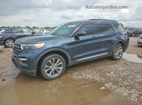 1FMSK7DH1NGA81130 2022 FORD EXPLORER Blue Przód lewy