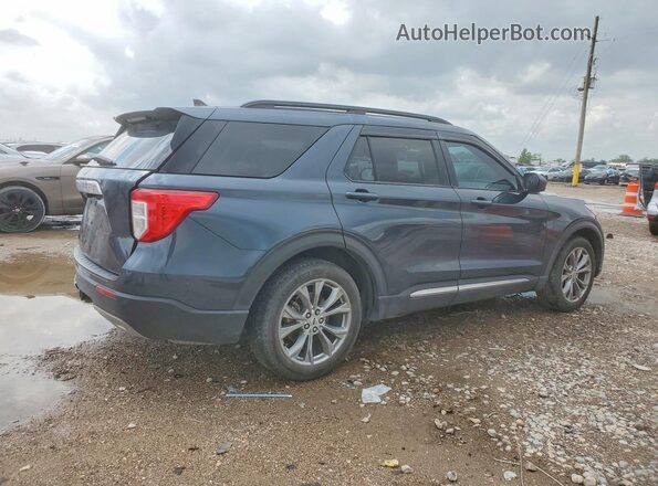 1FMSK7DH1NGA81130 2022 FORD EXPLORER Blue Tył prawy
