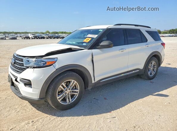 1FMSK7DH2LGB51599 2020 FORD EXPLORER Белый Передняя левая четверть