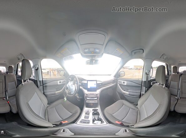 1FMSK7DH2NGC49499 2022 FORD EXPLORER Угольный Панорамный вид салона 360°