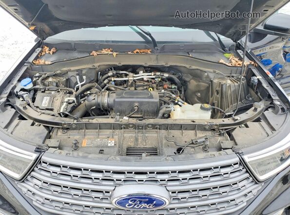 1FMSK7DH2PGB81241 2023 FORD EXPLORER Black ძრავის განყოფილების ხედი