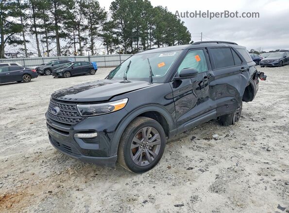 1FMSK7DH2PGB81241 2023 FORD EXPLORER Black წინა მარცხენა ხედი სამი მეოთხედიდან