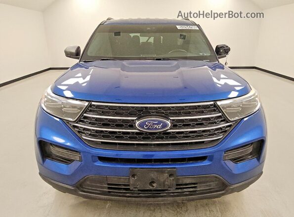 1FMSK7DH3LGC27783 2020 FORD EXPLORER Blue Front view
