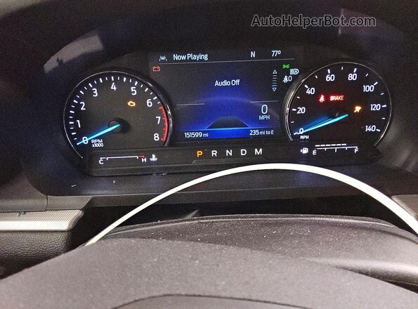 1FMSK7DH3LGC27783 2020 FORD EXPLORER Blue Instrument cluster view