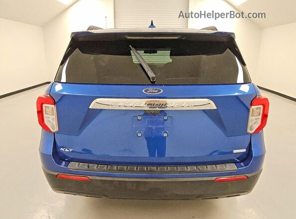 1FMSK7DH3LGC27783 2020 FORD EXPLORER Blue Rear view