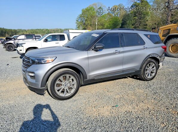 1FMSK7DH4MGC09990 2021 FORD FORD EXPLORER Silver Передня ліва чверть