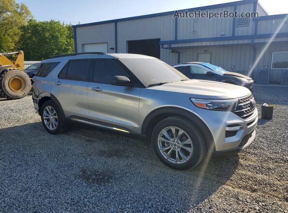 1FMSK7DH4MGC09990 2021 FORD FORD EXPLORER Silver Передня права чверть