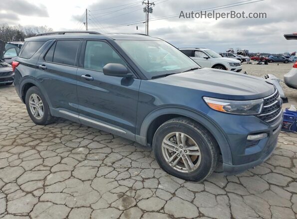 1FMSK7DH4NGC47348 2022 FORD EXPLORER Серый Передняя правая четверть
