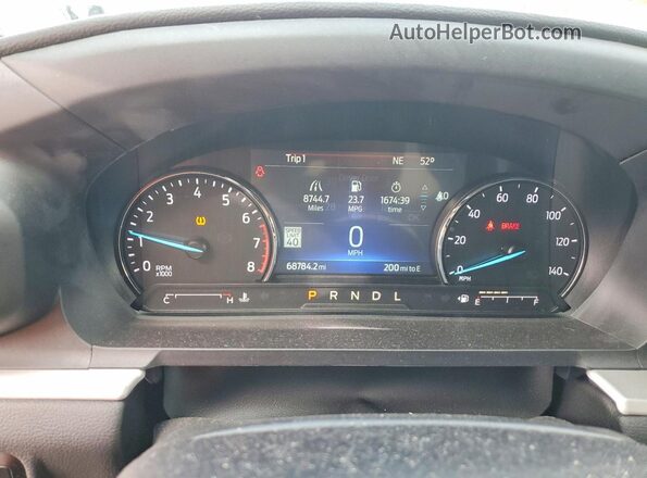 1FMSK7DH4NGC47348 2022 FORD EXPLORER Серый Вид щитка приборов