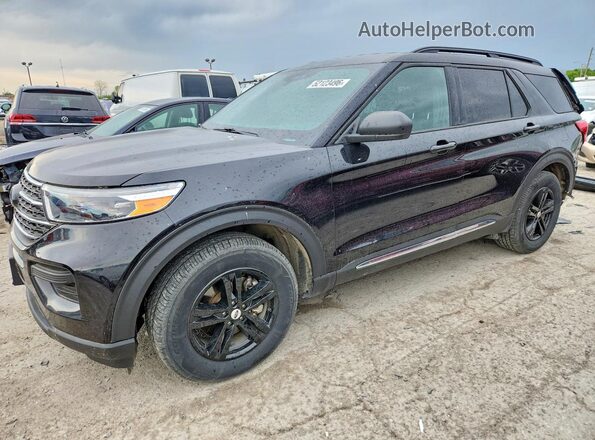 1FMSK7DH6LGA51022 2020 FORD EXPLORER Black წინა მარცხენა ხედი სამი მეოთხედიდან