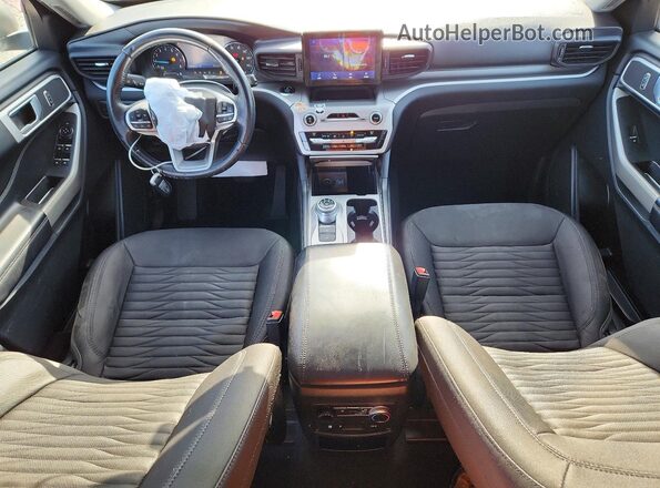 1FMSK7DH6MGC29108 2021 FORD EXPLORER Белый Вид панели приборов