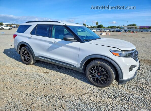 1FMSK7DH6MGC29108 2021 FORD EXPLORER Белый Передняя правая четверть