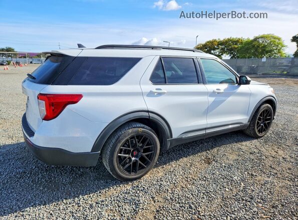 1FMSK7DH6MGC29108 2021 FORD EXPLORER Белый Задняя правая четверть