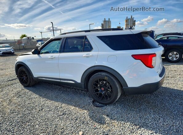 1FMSK7DH6MGC29108 2021 FORD EXPLORER Белый Задняя левая четверть