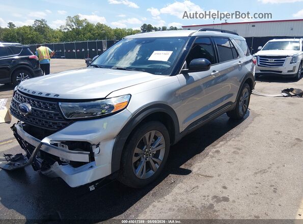 1FMSK7DH6NGA75713 2022 FORD FORD EXPLORER Серебряный Передняя левая четверть