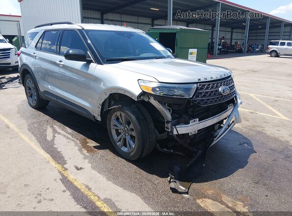 1FMSK7DH6NGA75713 2022 FORD FORD EXPLORER Серебряный Передняя правая четверть