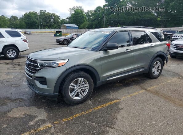 1FMSK7DH7LGC56896 2020 FORD EXPLORER Green წინა მარცხენა ხედი სამი მეოთხედიდან