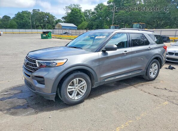 1FMSK7DH7MGA57347 2021 FORD EXPLORER Gray Vista tres cuartos delantera izquierda