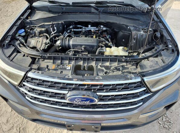 1FMSK7DH7MGC03780 2021 FORD EXPLORER Серый Вид подкапотного пространства