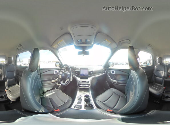 1FMSK7DH7MGC03780 2021 FORD EXPLORER Серый Панорамный вид салона 360°