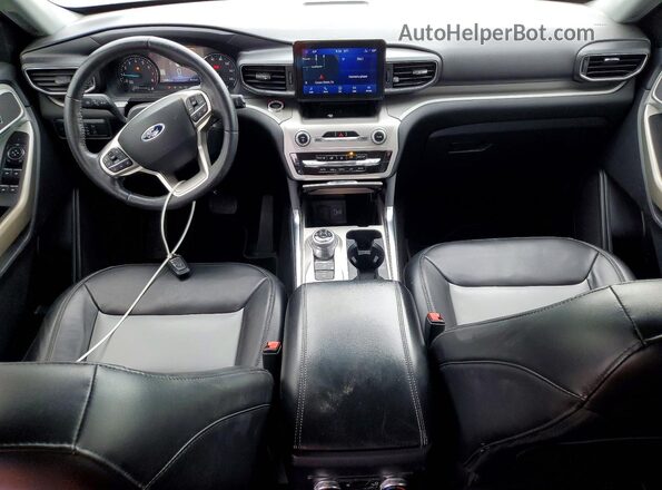 1FMSK7DH7NGA67572 2022 FORD EXPLORER Серебряный Вид панели приборов