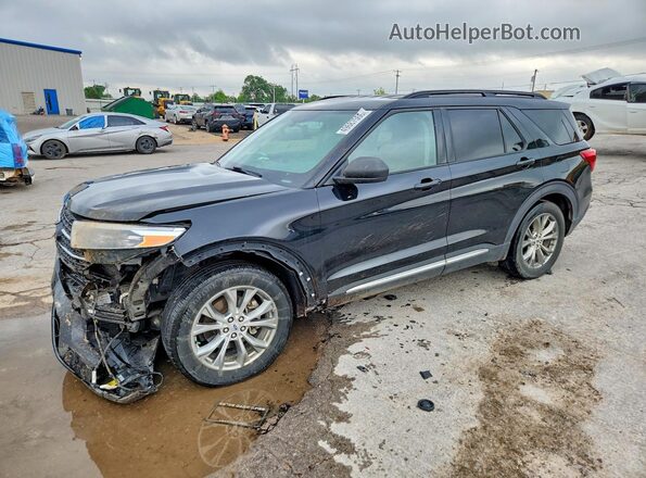 1FMSK7DH8LGC79779 2020 FORD EXPLORER Black Առջևի ձախ երեք քառորդ տեսարան