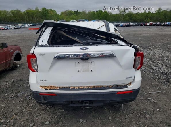 1FMSK7DH8LGC96047 2020 FORD EXPLORER White Widok z tyłu
