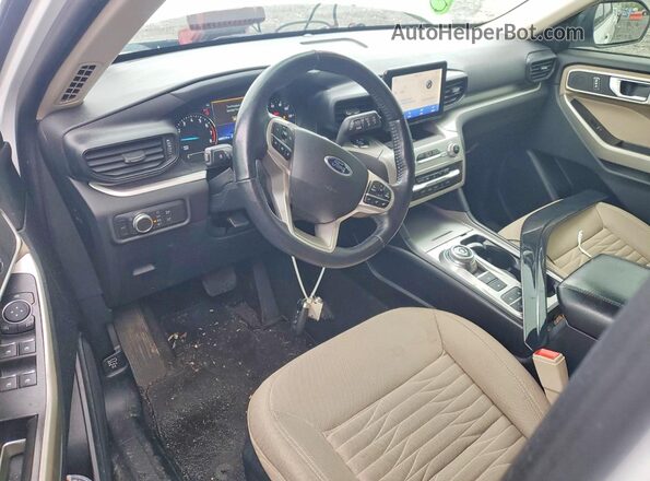 1FMSK7DH8LGC96047 2020 FORD EXPLORER White Widok deski rozdzielczej