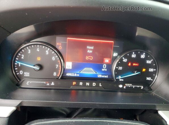 1FMSK7DH8NGA80704 2022 FORD FORD EXPLORER Серый Вид щитка приборов