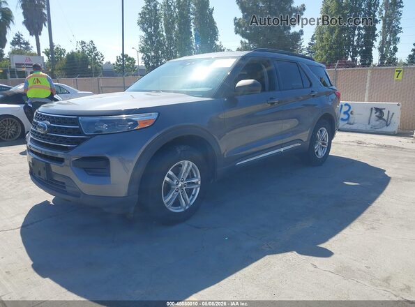 1FMSK7DH9MGC32066 2021 FORD FORD EXPLORER Серый Передняя левая четверть