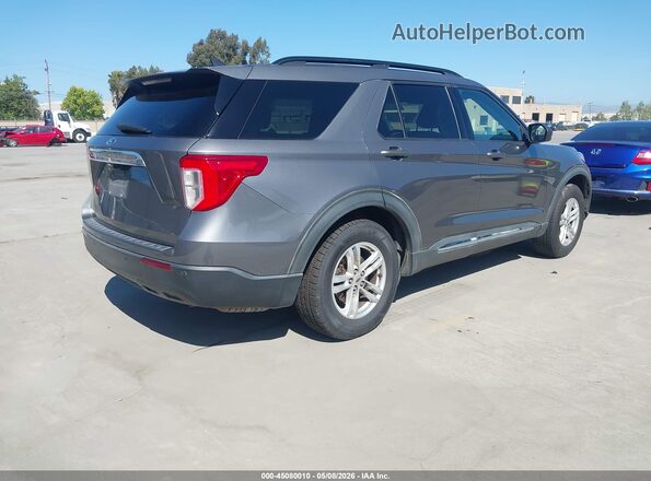 1FMSK7DH9MGC32066 2021 FORD FORD EXPLORER Серый Задняя правая четверть