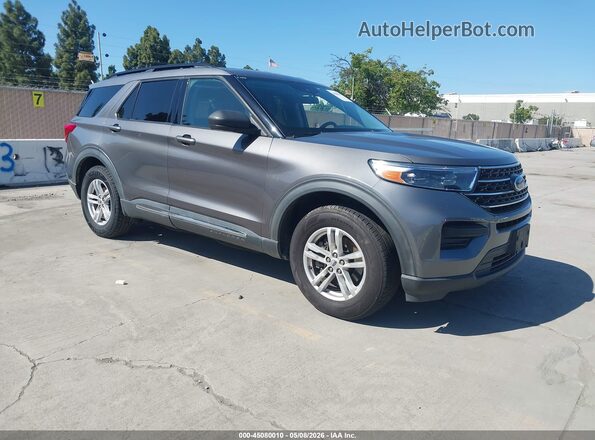1FMSK7DH9MGC32066 2021 FORD FORD EXPLORER Серый Передняя правая четверть