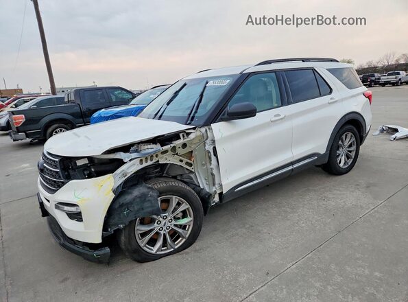 1FMSK7DH9PGC26207 2023 FORD EXPLORER Белый Передняя левая четверть