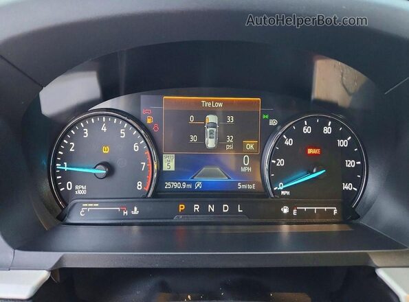1FMSK7DH9PGC26207 2023 FORD EXPLORER Белый Вид щитка приборов