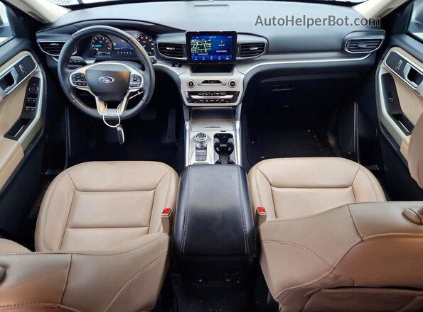 1FMSK7DH9PGC26207 2023 FORD EXPLORER Белый Вид панели приборов