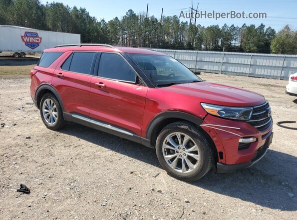 1FMSK7DHXLGD15441 2020 FORD EXPLORER Красный Передняя правая четверть