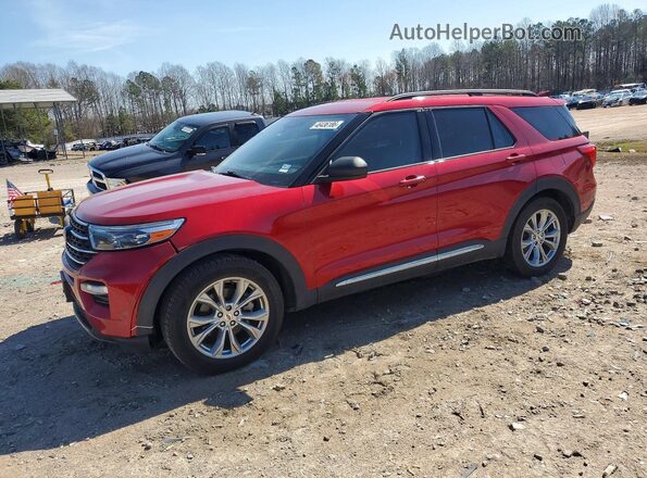 1FMSK7DHXLGD15441 2020 FORD EXPLORER Красный Передняя левая четверть