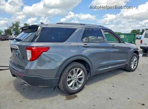 1FMSK7FH1MGC16098 2021 FORD EXPLORER Серебряный Задняя правая четверть