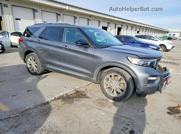 1FMSK7FH1NGB31358 2022 FORD EXPLORER Серый Передняя правая четверть