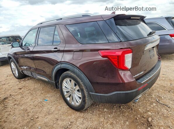 1FMSK7FH2LGB92649 2020 FORD EXPLORER Бордовый Задняя левая четверть